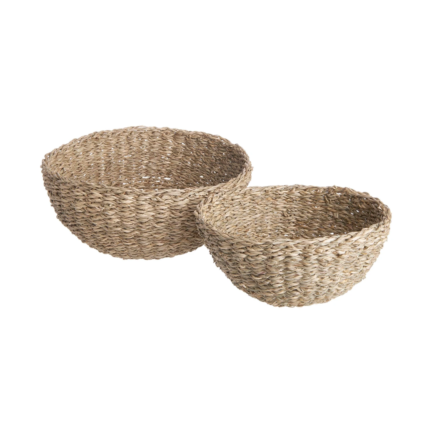 2-tlg. Korbset Rund RUSH ROPE In Natur 1 2-tlg. Korbset Rund RUSH ROPE In Natur