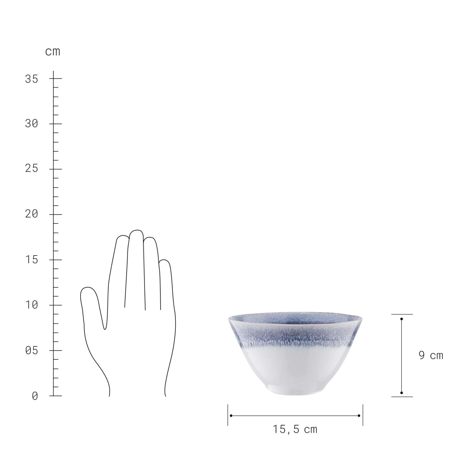 4x Schale 640ml ATLANTIS In Blau 4 4x Schale 640ml ATLANTIS In Blau – Bild 4