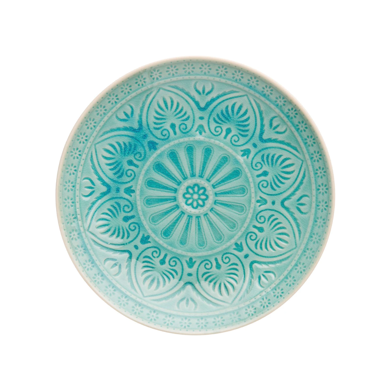 4x Teller Ø25cm SUMATRA In Türkis 3 4x Teller Ø25cm SUMATRA In Türkis – Bild 3