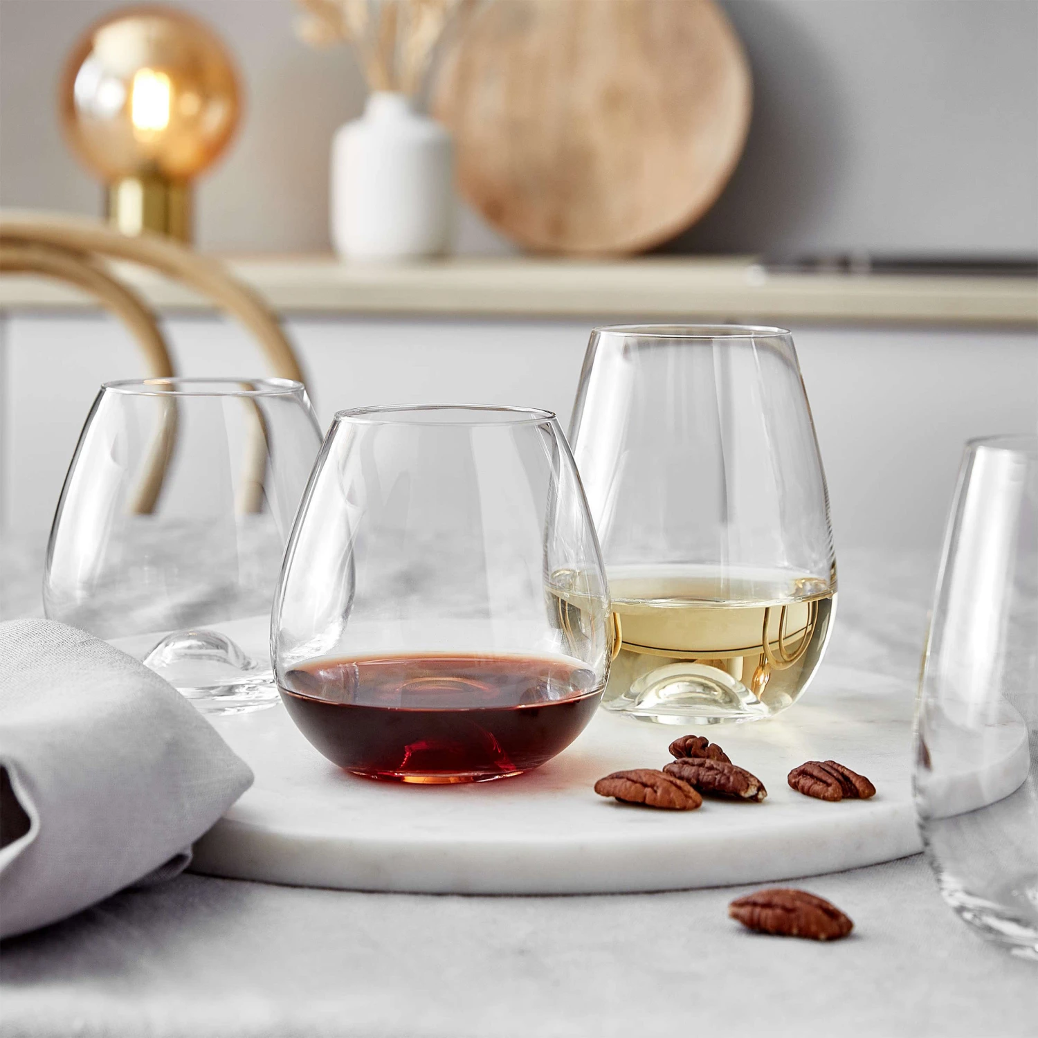 6x Weißweingläser Ohne Stiel 460ml SENZA In Transparent 2 6x Weißweingläser Ohne Stiel 460ml SENZA In Transparent – Bild 2