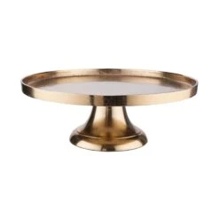 Bestseller 5 Deko-Teller Mit Fuß Ø50cm BANQUET In Gold