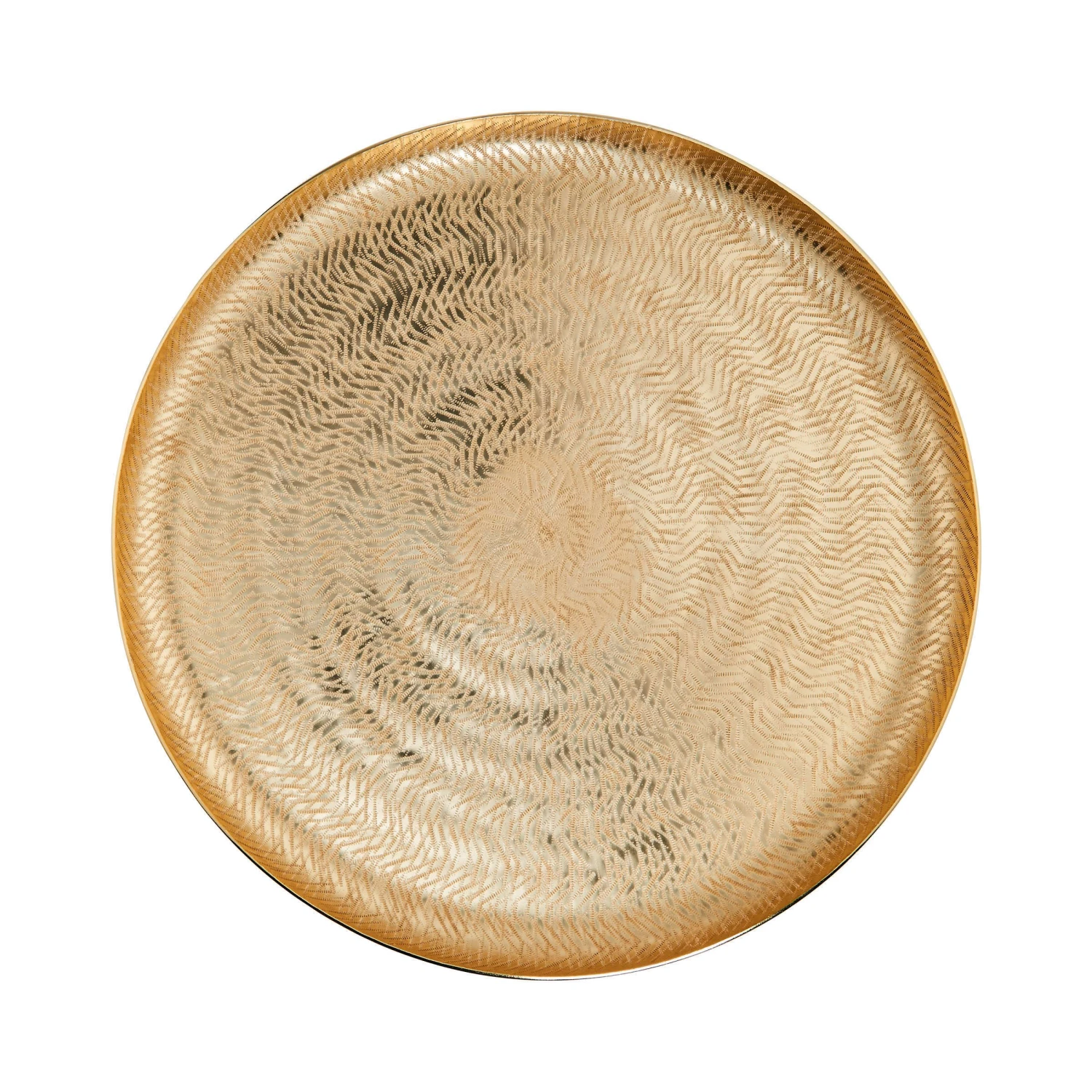 Deko-Teller Ø38cm GOLDEN STAR In Gold 1 Deko-Teller Ø38cm GOLDEN STAR In Gold