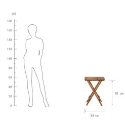 Gartentisch Klappbar LODGE In Natur -Butlers butlers gartentisch klappbar lodge in natur 2