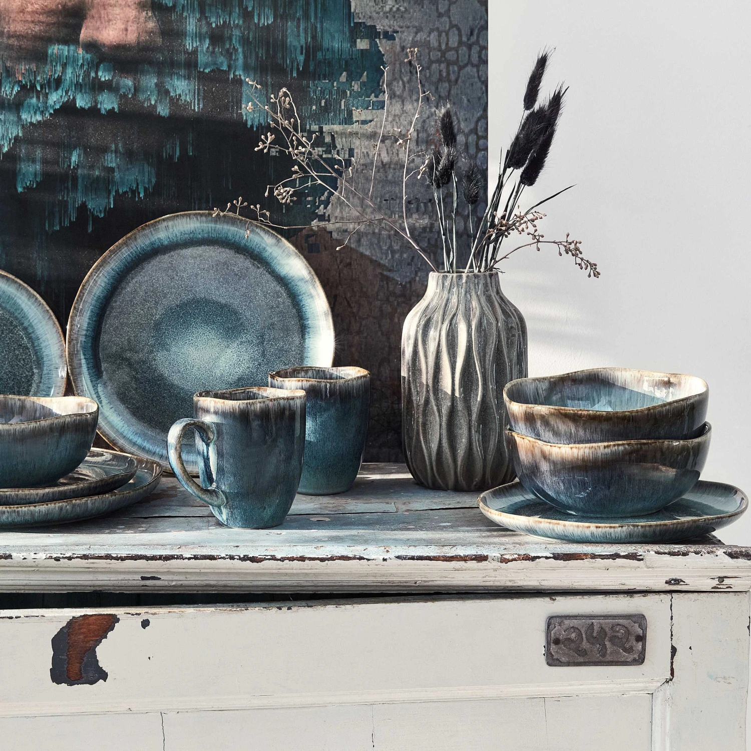 Geschirr-Set 16-tlg. HILDA In Dunkelblau 20 Geschirr-Set 16-tlg. HILDA In Dunkelblau – Bild 20