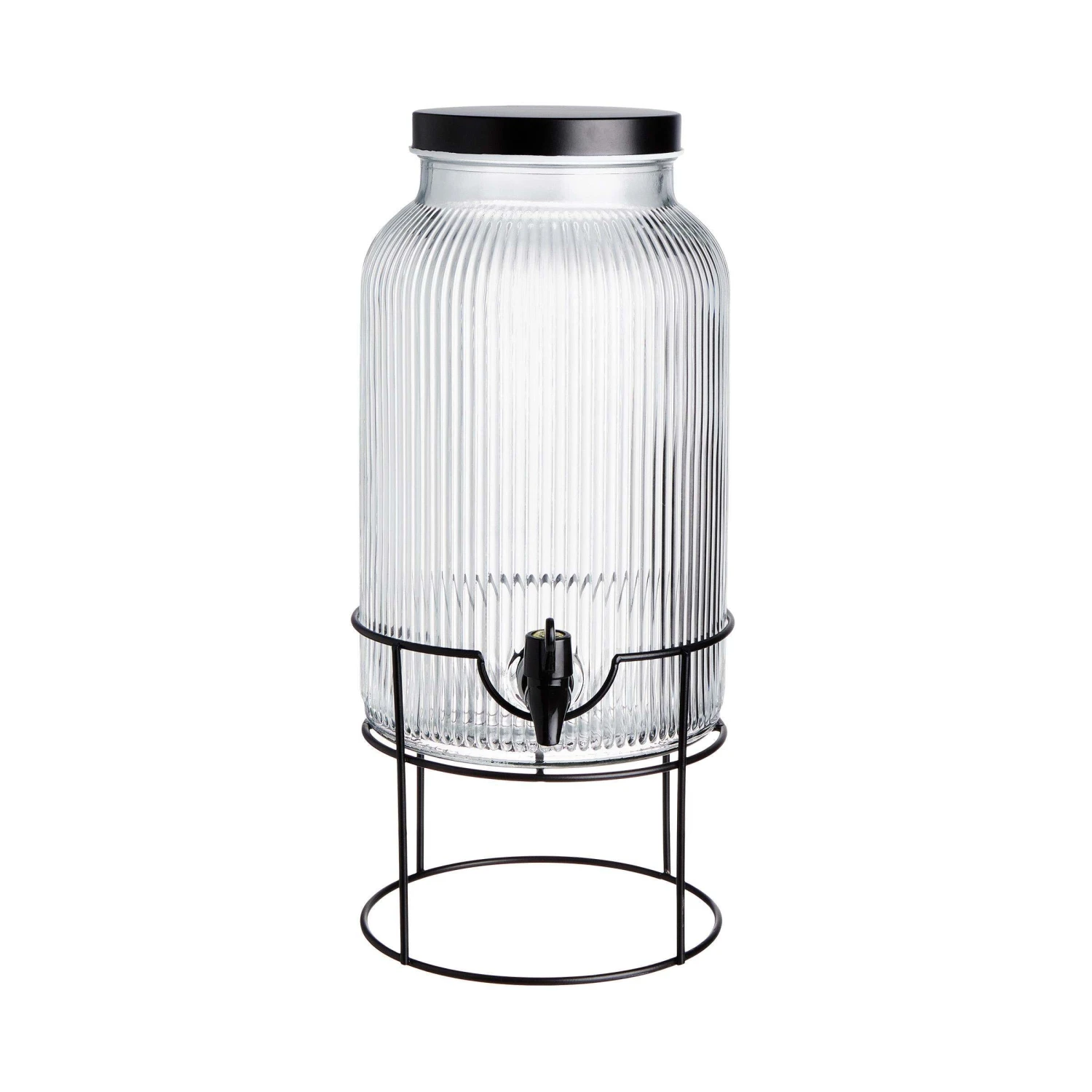 Getränkespender Mit Ständer 2 Tlg. FOUNTAIN In Transparent-Schwarz 3 Getränkespender Mit Ständer 2 Tlg. FOUNTAIN In Transparent-Schwarz – Bild 3