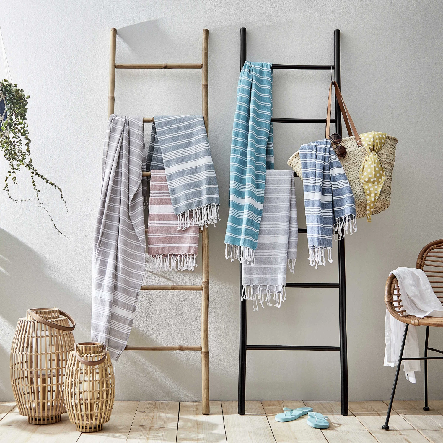 Hamamtuch L 170 X B 90cm SURFSIDE In Rot 2 Hamamtuch L 170 X B 90cm SURFSIDE In Rot – Bild 2