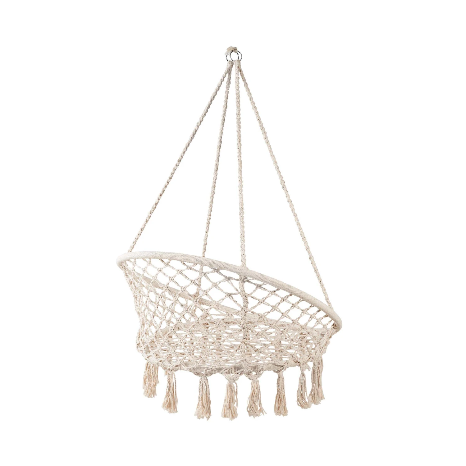 Hängesessel Mit Fransen Ø100cm PARADISE NOW In Creme 5 Hängesessel Mit Fransen Ø100cm PARADISE NOW In Creme – Bild 5