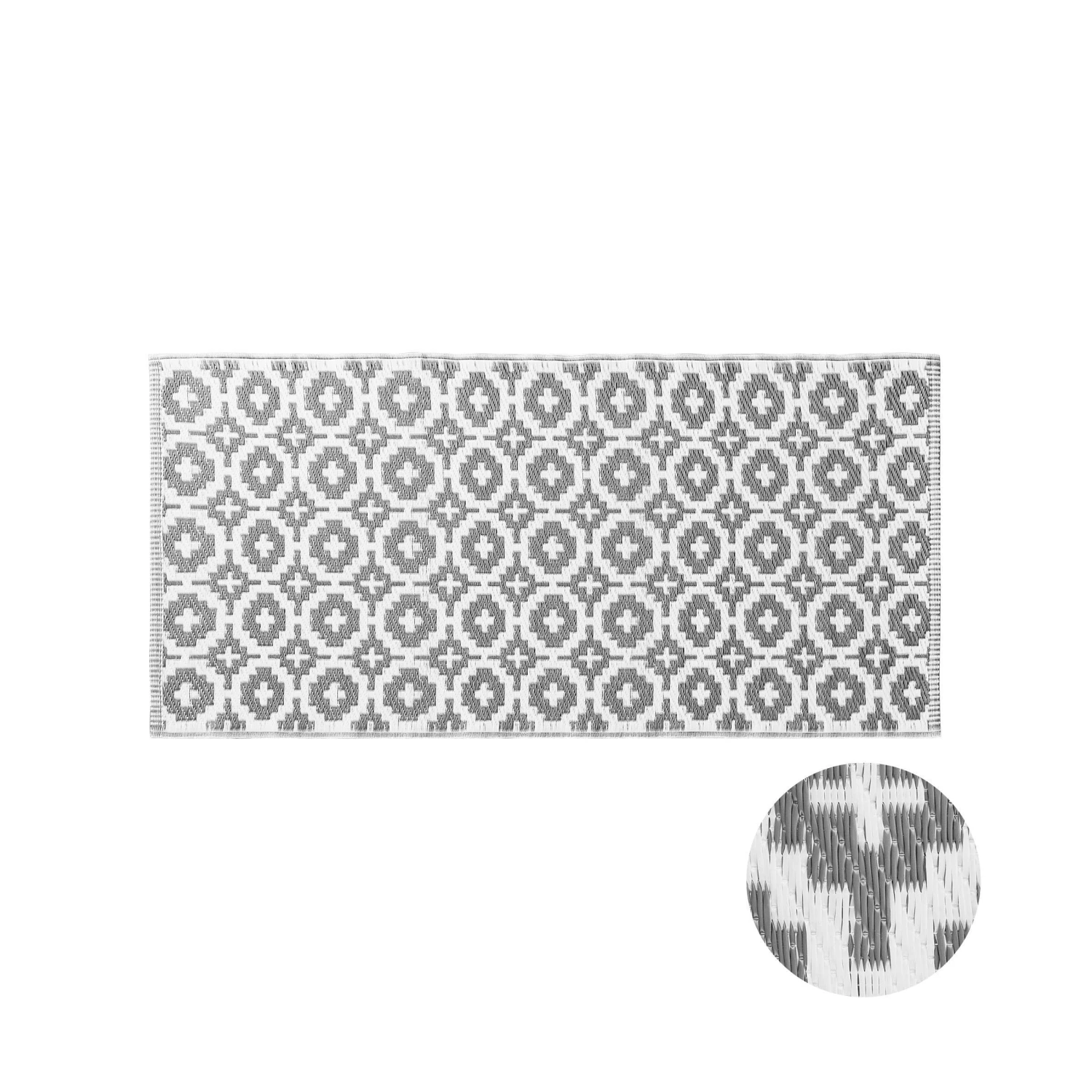 In- & Outdoor-Läufer Mosaik L 140 X B 70cm COLOUR CLASH In Grau 1 In- & Outdoor-Läufer Mosaik L 140 X B 70cm COLOUR CLASH In Grau