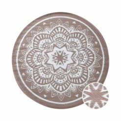 In- & Outdoor-Teppich Flora Ø118cm COLOUR CLASH In Natur-Weiß 9 In- & Outdoor-Teppich Flora Ø118cm COLOUR CLASH In Natur-Weiß -Butlers butlers in and outdoor teppich flora o118cm colour clash in natur weiss 2