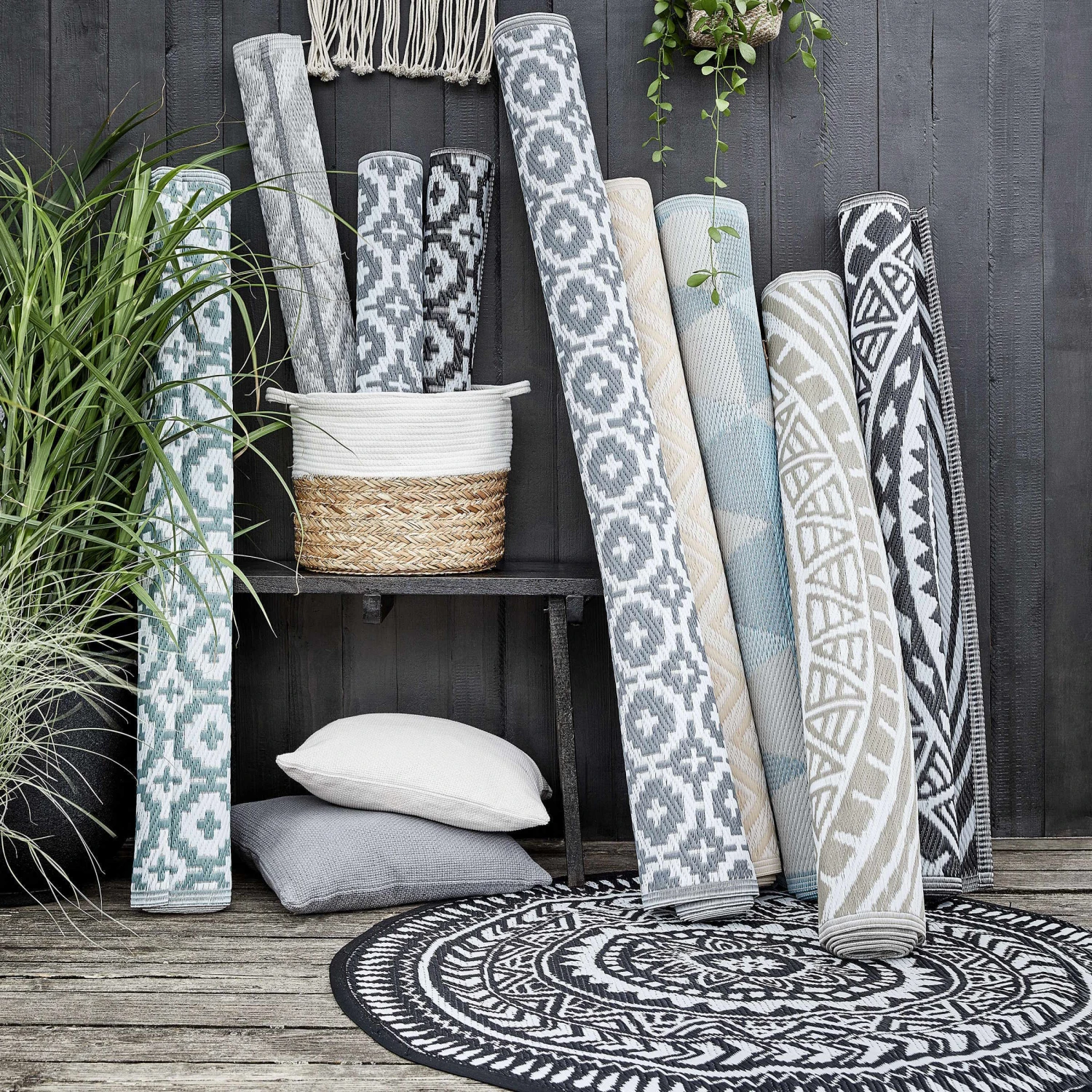 In- & Outdoor-Teppich Mosaik L 200 X B 150cm COLOUR CLASH In Taupe 6 In- & Outdoor-Teppich Mosaik L 200 X B 150cm COLOUR CLASH In Taupe – Bild 6