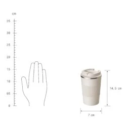 Kaffeebecher 380ml TO GO In Beige 9 Kaffeebecher 380ml TO GO In Beige -Butlers butlers kaffeebecher 380ml to go in beige 2