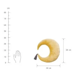 Kissen L 38 X B 38cm LITTLE MOON In Gelb-Anthrazit 5 Kissen L 38 X B 38cm LITTLE MOON In Gelb-Anthrazit -Butlers butlers kissen l 38 x b 38cm little moon in gelb anthrazit 2