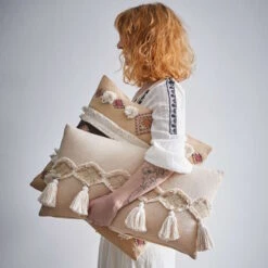 Butlers -Butlers butlers kissen l 50 x b 50cm hippie trail in bunt 1