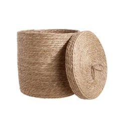 Korb Mit Deckel Ø35cm RUSH ROPE In Natur -Butlers butlers korb mit deckel o35cm rush rope in natur 3