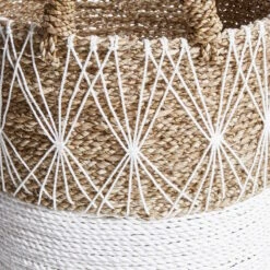Korb Ø36cm WHITE BEACH In Natur-Weiß 8 Korb Ø36cm WHITE BEACH In Natur-Weiß -Butlers butlers korb o36cm white beach in natur weiss 2
