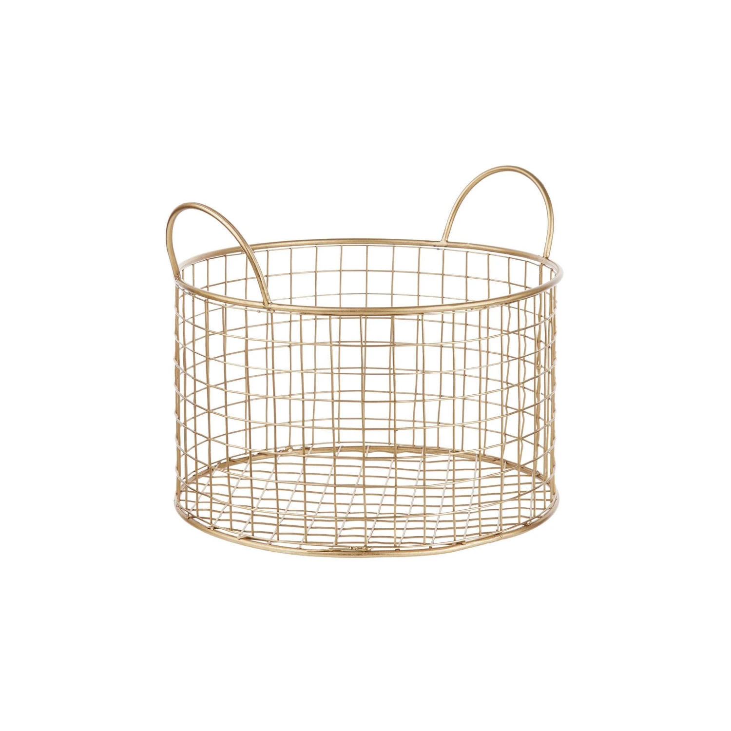 Korb Rund Ø22cm HOOP In Gold 1 Korb Rund Ø22cm HOOP In Gold