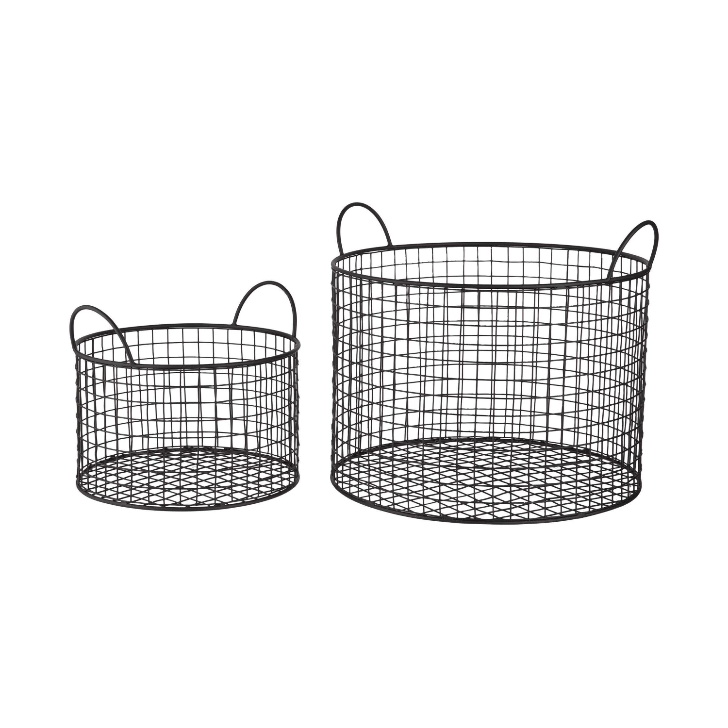 Korb Rund Ø22cm HOOP In Schwarz 4 Korb Rund Ø22cm HOOP In Schwarz – Bild 4