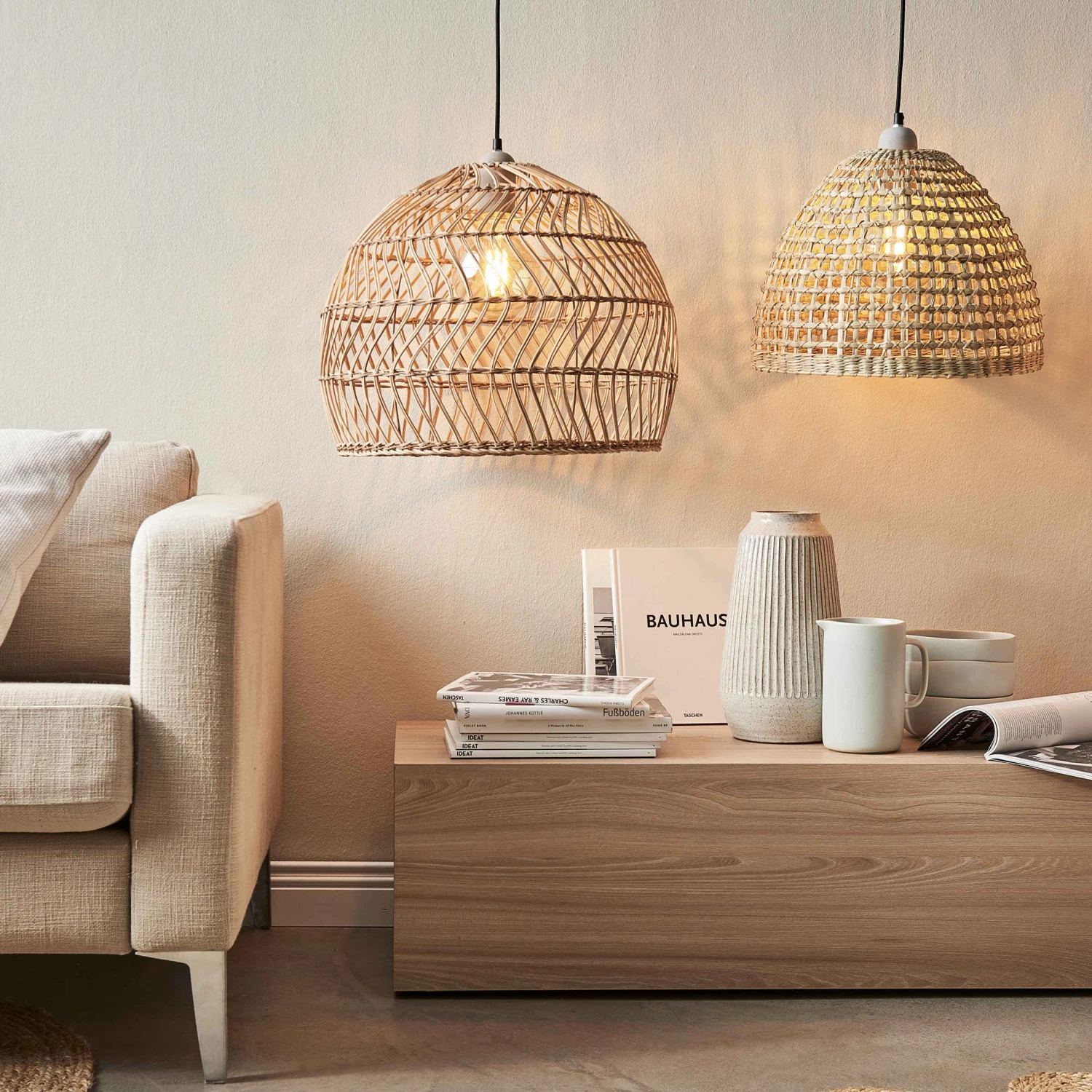 Lampenschirm Ø49cm CORBELLE In Natur 8 Lampenschirm Ø49cm CORBELLE In Natur – Bild 8