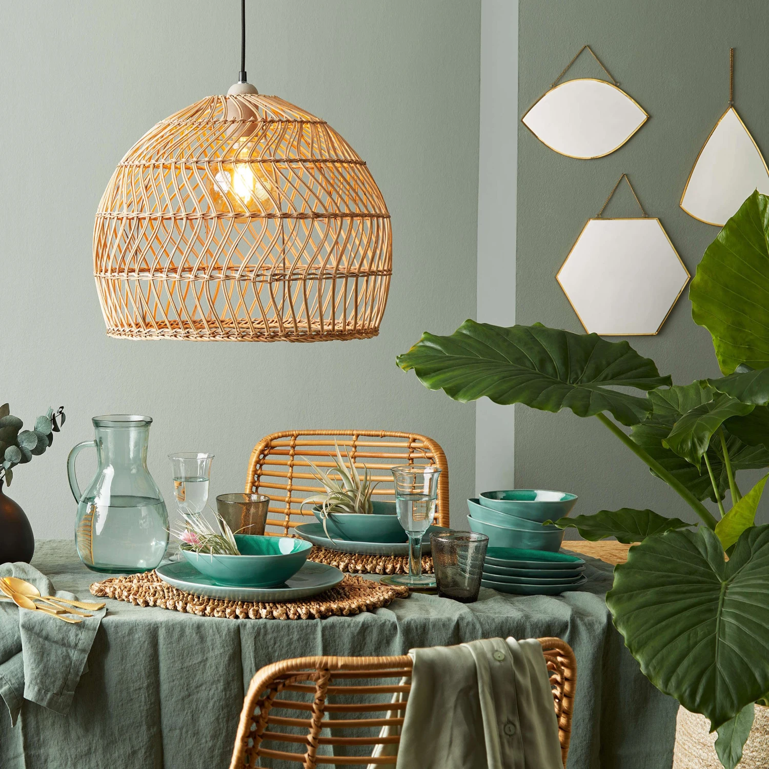 Lampenschirm Ø49cm CORBELLE In Natur 9 Lampenschirm Ø49cm CORBELLE In Natur – Bild 9