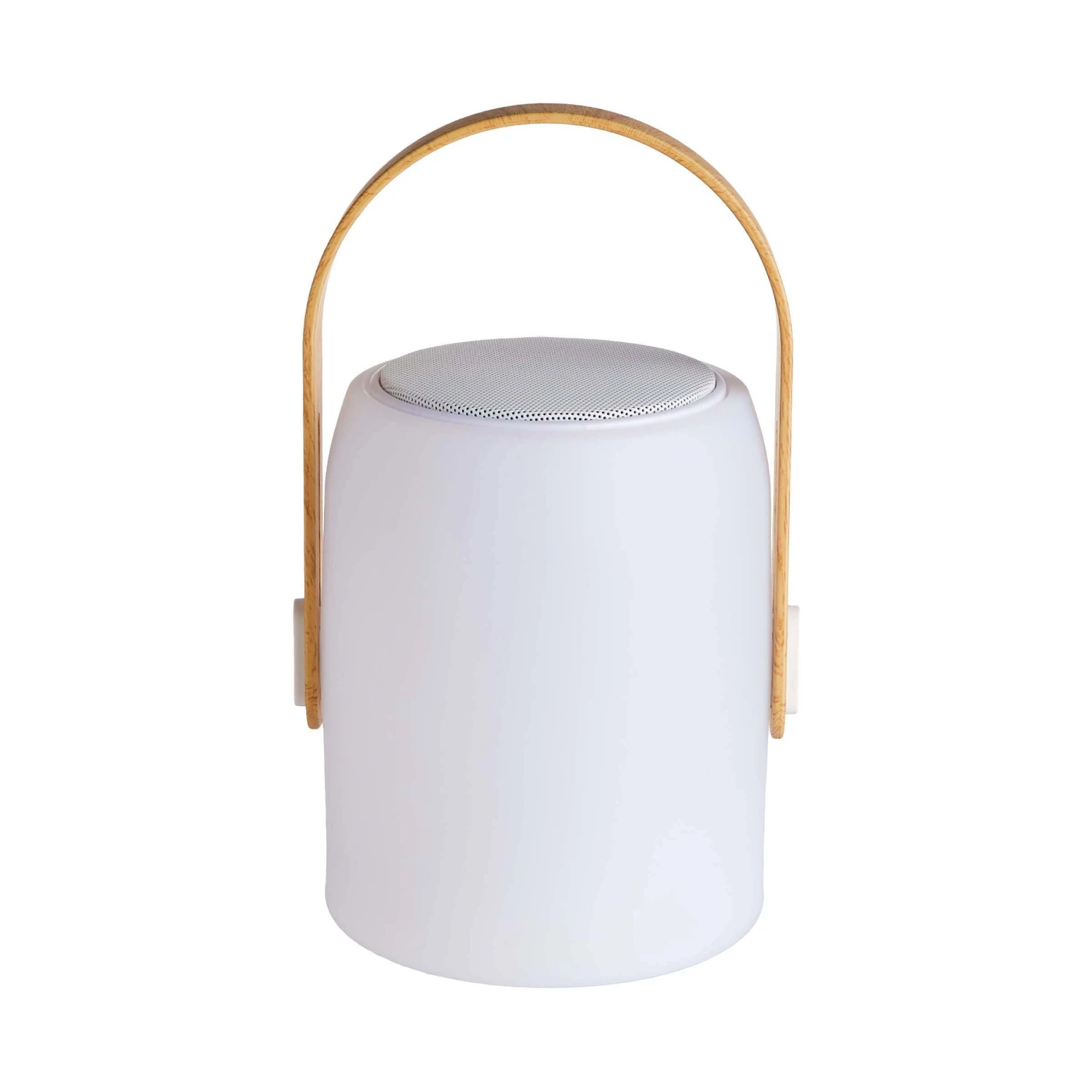 LED Leuchte Mit Bluetooth® Und Farbwechsel SOUND LOUNGE In Weiß-Hellbraun 1 LED Leuchte Mit Bluetooth® Und Farbwechsel SOUND LOUNGE In Weiß-Hellbraun