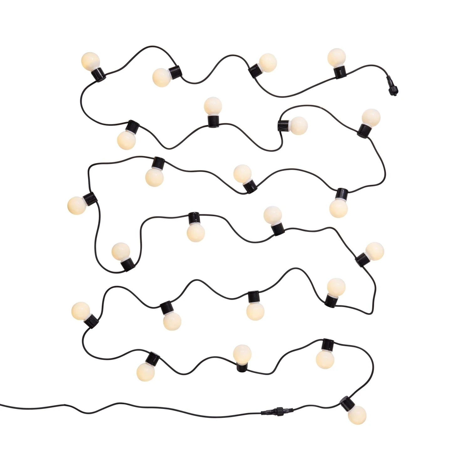 Lichterkette 24 Lichter Outdoor Länge 11m SUNSET In Schwarz-Weiß 3 Lichterkette 24 Lichter Outdoor Länge 11m SUNSET In Schwarz-Weiß – Bild 3