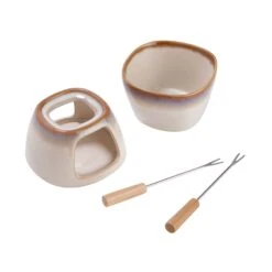 Mini-Fondue Mit 2 Gabeln AU CHOCOLAT In Beige 11 Mini-Fondue Mit 2 Gabeln AU CHOCOLAT In Beige -Butlers butlers mini fondue mit 2 gabeln au chocolat in beige 4