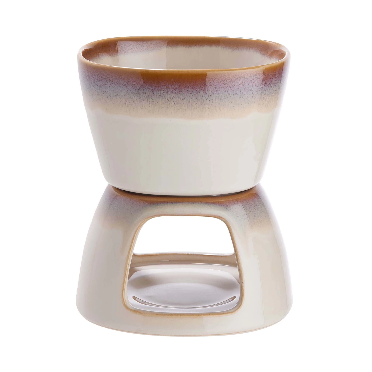 Mini-Fondue Mit 2 Gabeln AU CHOCOLAT In Beige 6 Mini-Fondue Mit 2 Gabeln AU CHOCOLAT In Beige – Bild 6