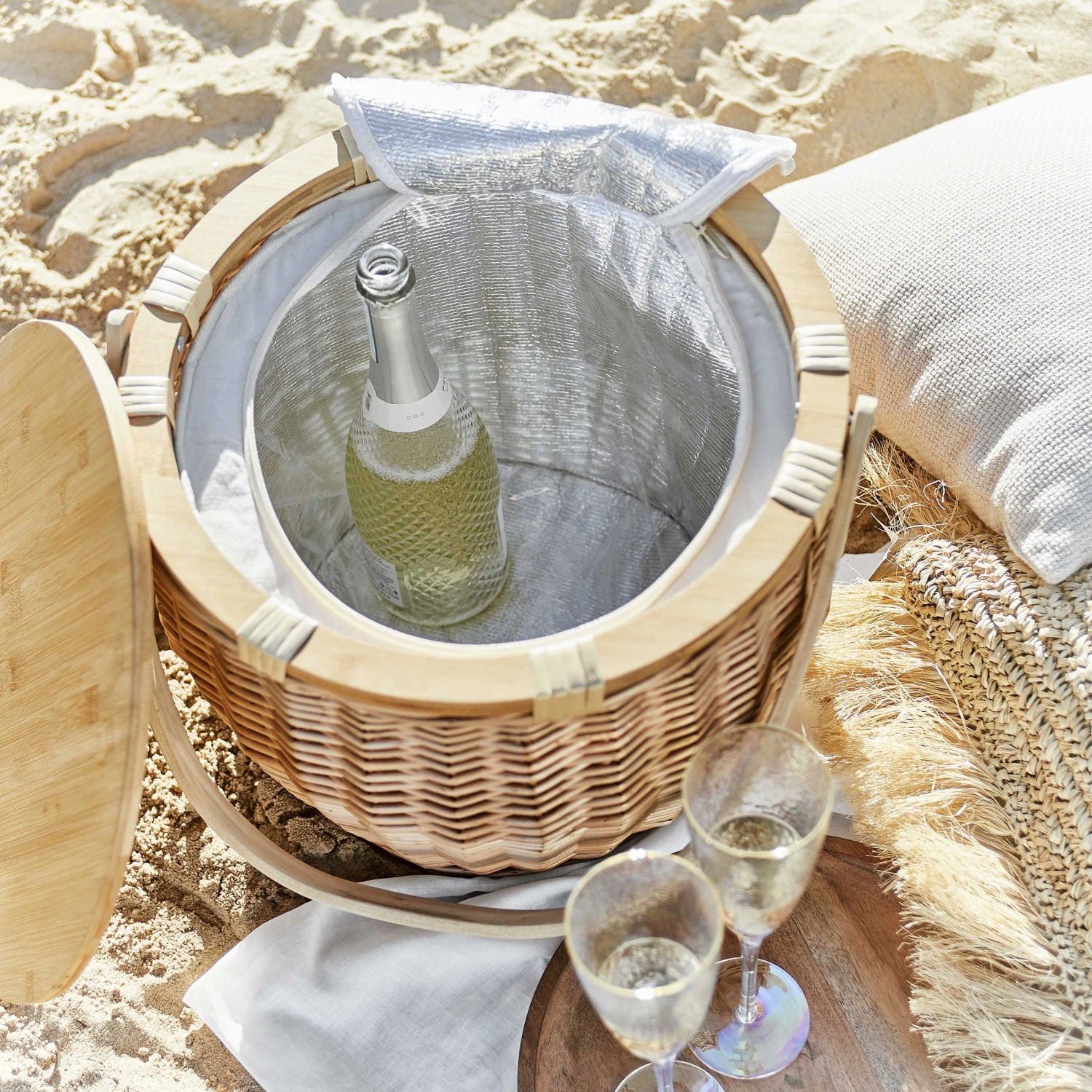 Picknickkorb Inkl. Isolierter Kühltasche THE GREAT OUTDOORS In Natur 10 Picknickkorb Inkl. Isolierter Kühltasche THE GREAT OUTDOORS In Natur – Bild 10