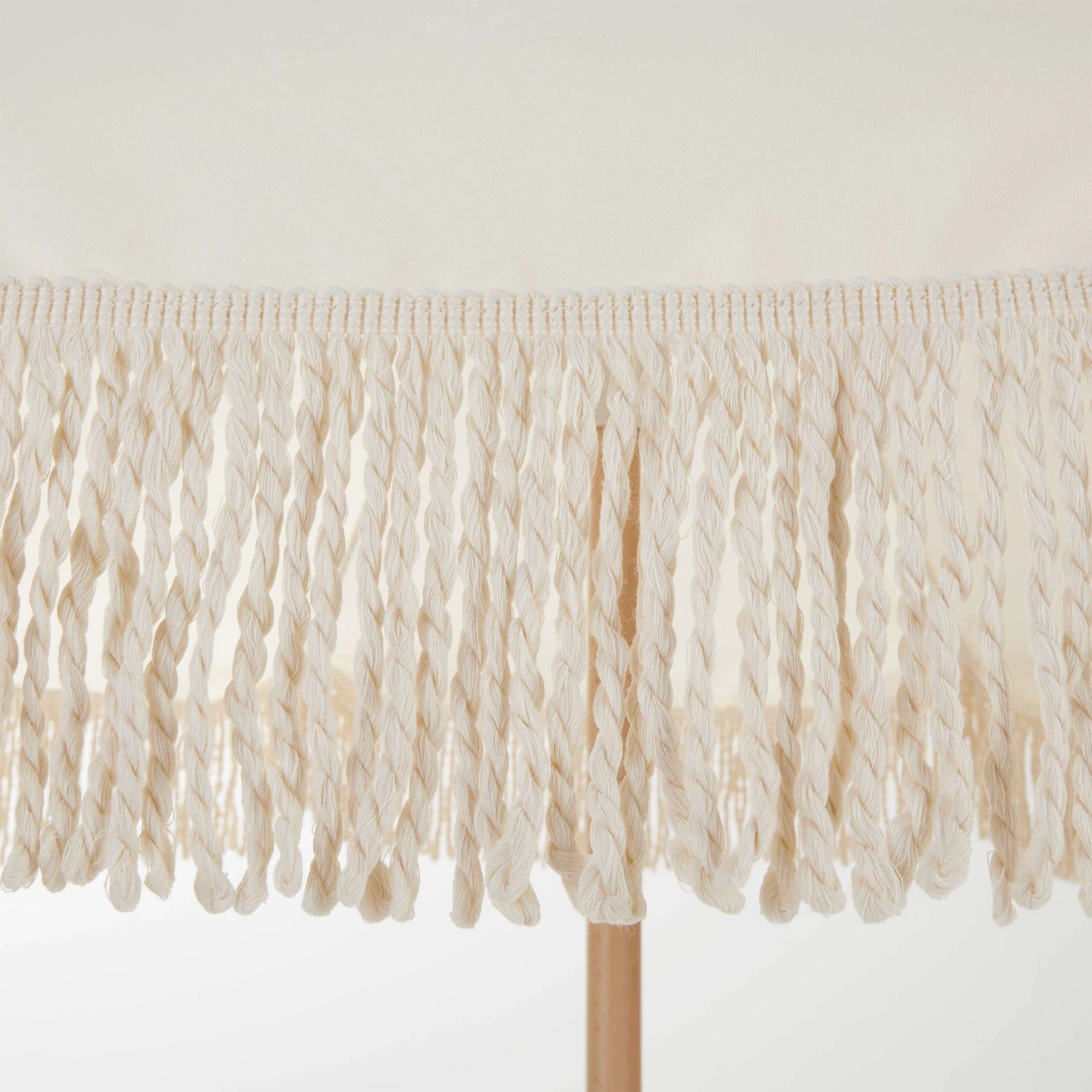 Strandschirm Mit Fransen Ø180cm BOHO LOUNGE In Creme 8 Strandschirm Mit Fransen Ø180cm BOHO LOUNGE In Creme – Bild 8