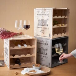 Butlers -Butlers butlers weinregal vinothek in natur 1